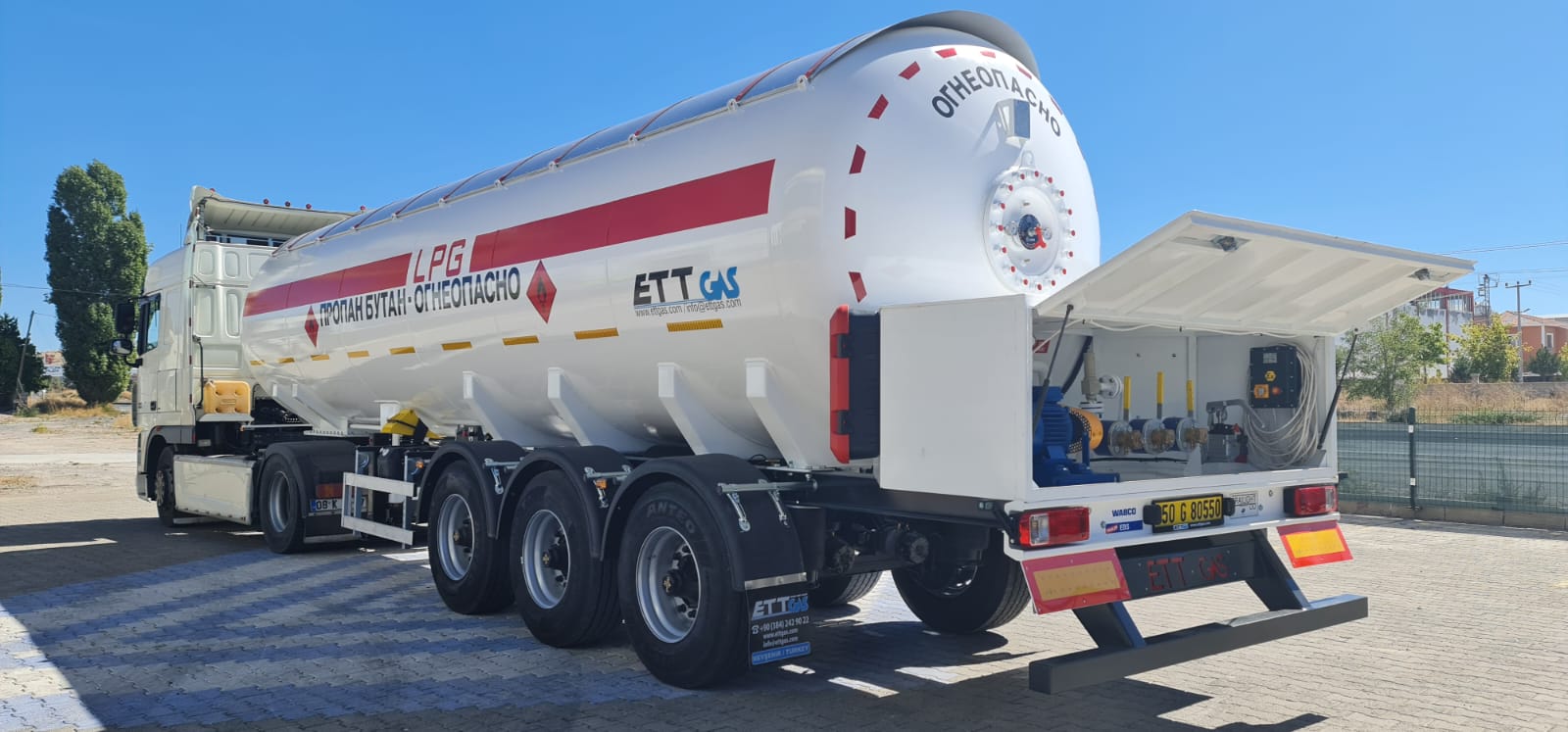 40 M3 LPG Treyler ve Boşaltma Pompa Sistemi Gönderdik #lpg #treyler #semitreyler #ettgas #lpgtreyler