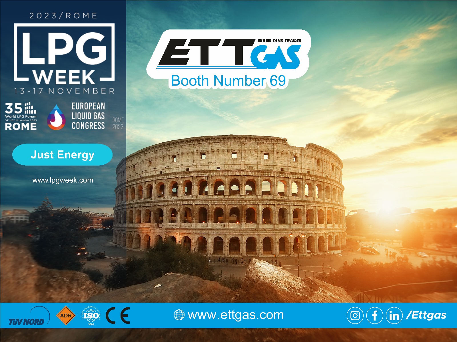 Ettgas Standı No. 69, Roma LPG Haftası, 13-17 Kasım 2023